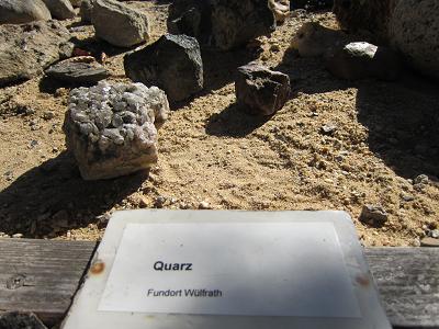 Geologie-Stand - Quarz